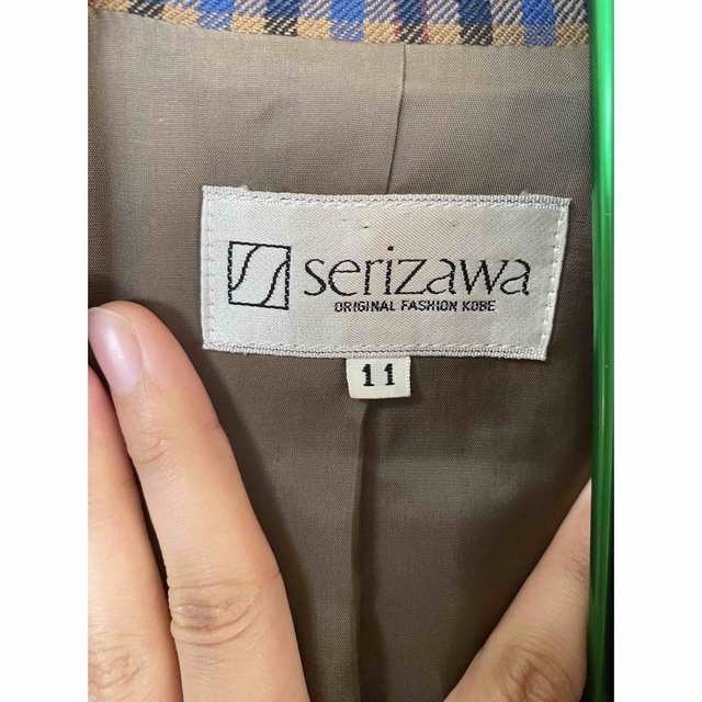 お洒落】serizawa セリザワ☆レトロで可愛いチェックのスカートスーツ