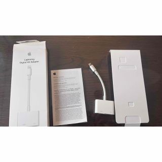 アップル(Apple)のApple Lightning Digital AV Adapter 美品　(映像用ケーブル)