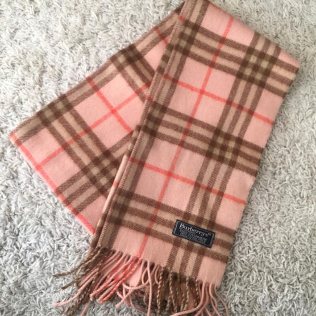 Burberry 希少 バーバリーピンクチェックカシミヤマフラーの通販 By 椰子の樹 バーバリーならラクマ