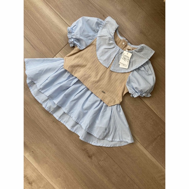 petit main(プティマイン)のpetit main ベストドッキングチュニック❤️  キッズ/ベビー/マタニティのキッズ服女の子用(90cm~)(Tシャツ/カットソー)の商品写真