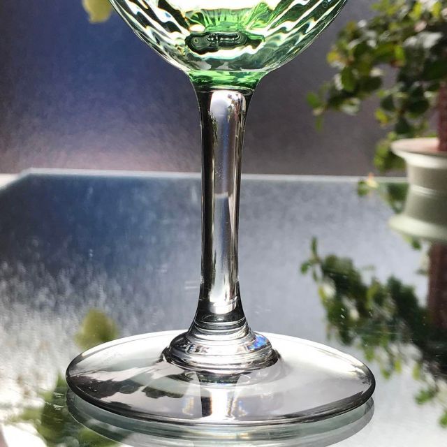 Baccarat - 薄緑色☆オールドバカラBACCARATアクアレーユAquarelle