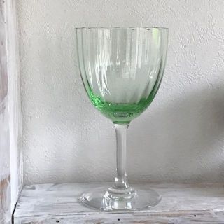 Baccarat - 薄緑色☆オールドバカラBACCARATアクアレーユAquarelle