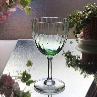 Baccarat - 薄緑色☆オールドバカラBACCARATアクアレーユAquarelle