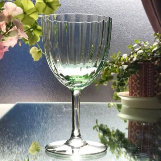 Baccarat - 薄緑色☆オールドバカラBACCARATアクアレーユAquarelle