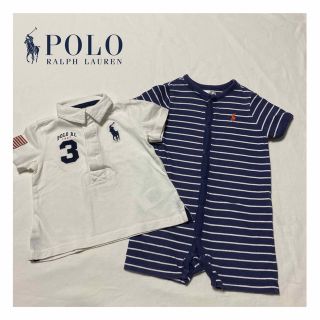 ポロラルフローレン(POLO RALPH LAUREN)のPOLO RALPH LAURENショートオールとポロシャツのセット(カバーオール)