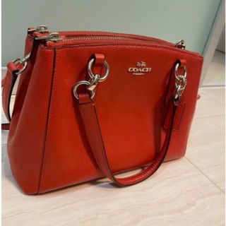 コーチ(COACH)のCOACHハンドバッグ レザーオレンジ(ハンドバッグ)