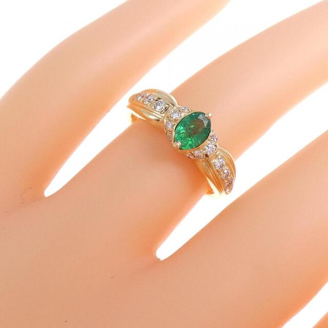 K18YG エメラルド リング 0.36CT | tspea.org