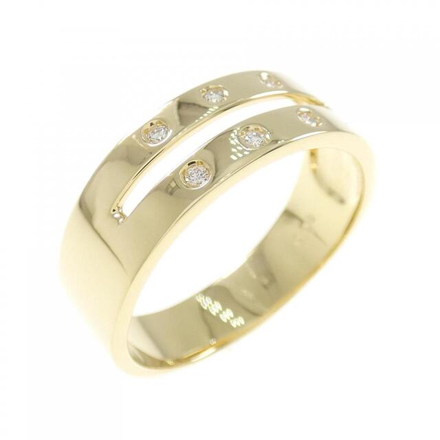 【新品】K18YG ダイヤモンド リング 0.06CT レディースのアクセサリー(リング(指輪))の商品写真