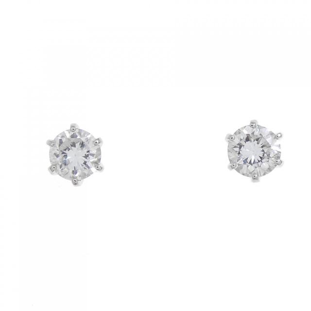 PT ソリティア ダイヤモンド ピアス 0.55CT | www.smartbox.com.sg
