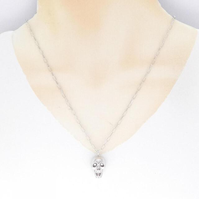 エスジェーエックス スカル ダイヤモンド ネックレス 0.04CT レディースのアクセサリー(その他)の商品写真