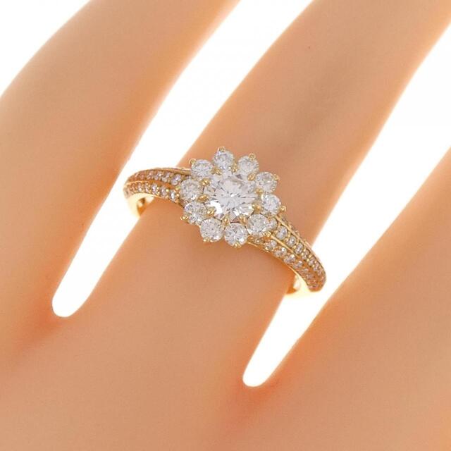 【新品】K18YG ダイヤモンド リング 0.338CT E SI1 VG レディースのアクセサリー(リング(指輪))の商品写真