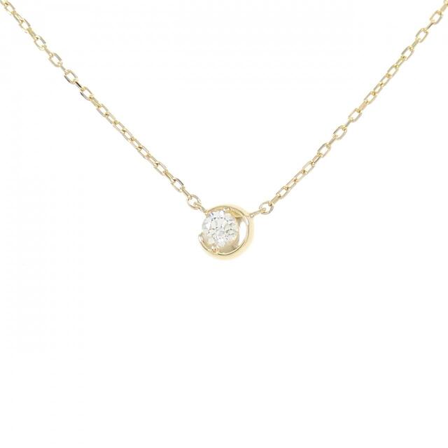 スタージュエリー ムーンセッティング ネックレス 0.04CT