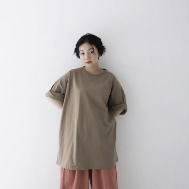 nest Robe(ネストローブ)のネストローブ♡ アメリカンドライ天竺 BIG Tee レディースのトップス(Tシャツ(半袖/袖なし))の商品写真