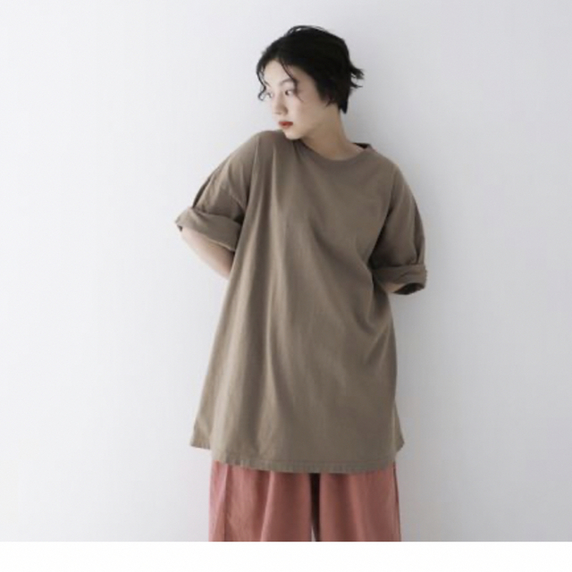 nest Robe(ネストローブ)のネストローブ♡ アメリカンドライ天竺 BIG Tee レディースのトップス(Tシャツ(半袖/袖なし))の商品写真