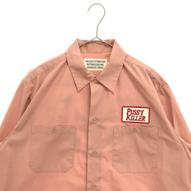 WACKO MARIA ワコマリア 17AW WORK SHIRT PUSSY KILLER バック刺繍長袖