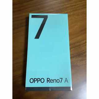 オッポ(OPPO)のOPPO reno 7Aブラック　128G(携帯電話本体)