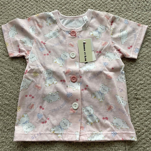 しまむら(シマムラ)の未使用★パジャマ　半袖　キッズ　90 キッズ/ベビー/マタニティのキッズ服女の子用(90cm~)(パジャマ)の商品写真