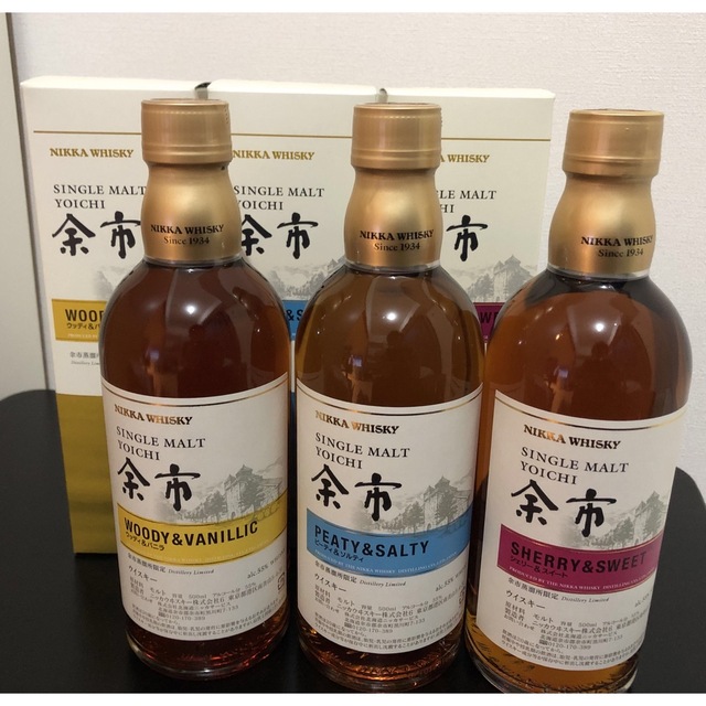 NIKKA /ニッカウイスキー　シングルモルト余市3種24本セット500ml