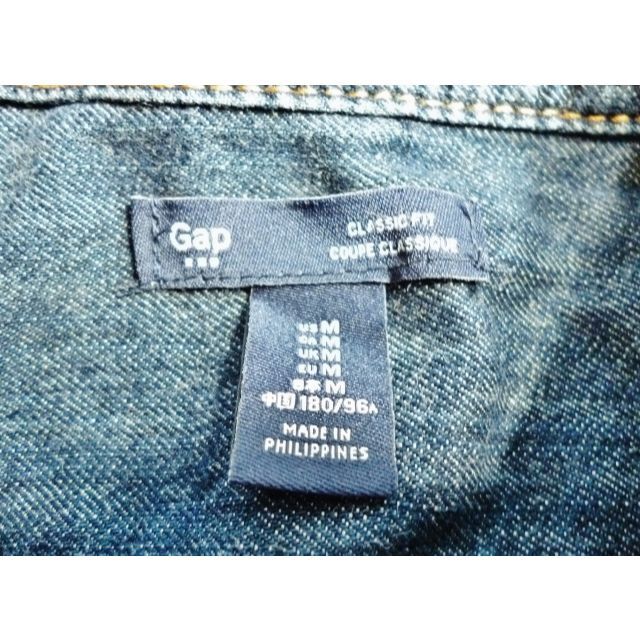 GAP(ギャップ)の上美品★　GAP　上級モデル『GAP　CLASSIC　FIT』　デニムシャツ　L メンズのジャケット/アウター(Gジャン/デニムジャケット)の商品写真