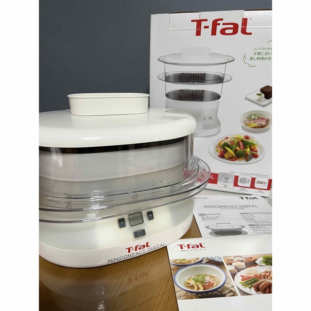 T-fal(ティファール)の⭐️未使用と近く 美品 T-fal ティファール　ミニコンパクト　蒸し器⭐️ スマホ/家電/カメラの調理家電(調理機器)の商品写真