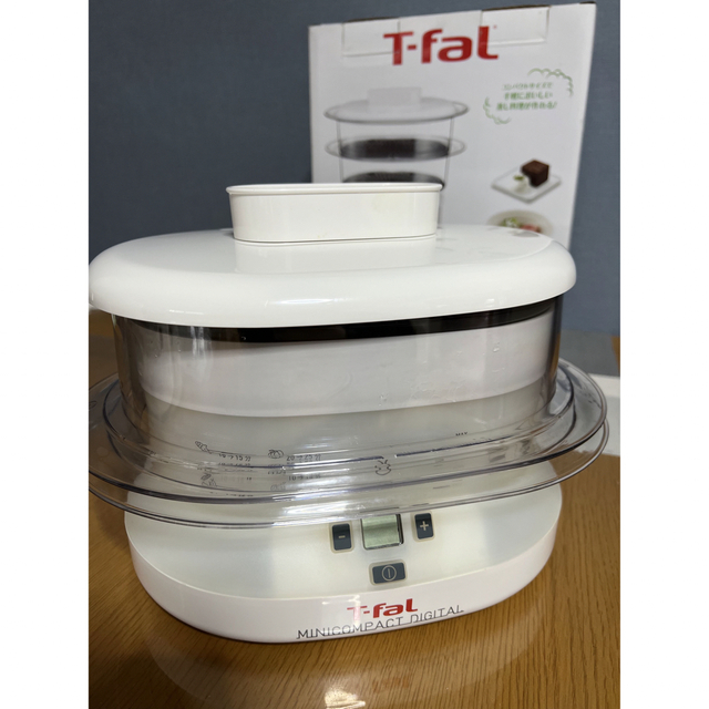 T-fal(ティファール)の⭐️未使用と近く 美品 T-fal ティファール　ミニコンパクト　蒸し器⭐️ スマホ/家電/カメラの調理家電(調理機器)の商品写真