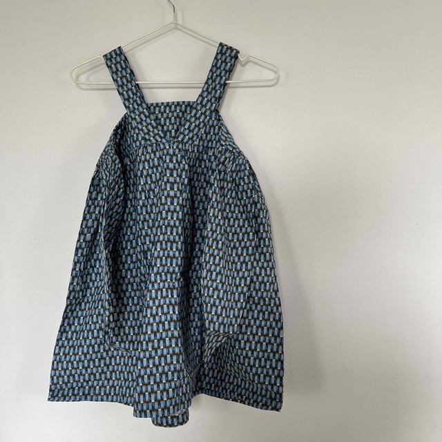 CARAMEL BLUE GEO PRINT ワンピ 8Y スカーフセット 定番人気! 11100円
