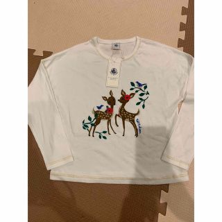 プチバトー(PETIT BATEAU)の新品・タグ付きPETIT BATEAU プチバトー8ans長袖Tシャツ(Tシャツ/カットソー)