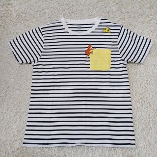 グラニフ(Design Tshirts Store graniph)のおさるのジョージ ボーダー Tシャツ S(Tシャツ(半袖/袖なし))