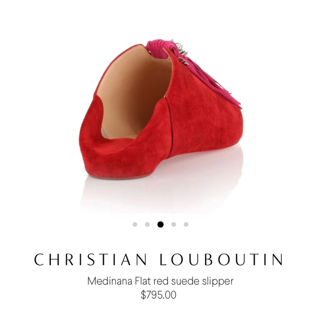 Christian Louboutin(クリスチャンルブタン)のchristian louboutin クリスチャンル ブタン フラット レッド レディースの靴/シューズ(バレエシューズ)の商品写真