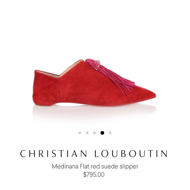 Christian Louboutin(クリスチャンルブタン)のchristian louboutin クリスチャンル ブタン フラット レッド レディースの靴/シューズ(バレエシューズ)の商品写真