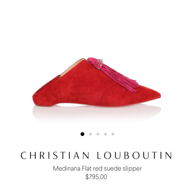 Christian Louboutin(クリスチャンルブタン)のchristian louboutin クリスチャンル ブタン フラット レッド レディースの靴/シューズ(バレエシューズ)の商品写真