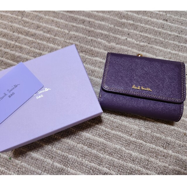 Paul Smith(ポールスミス)の値下げしました！PaulSmith 紫三つ折財布 レディースのファッション小物(財布)の商品写真