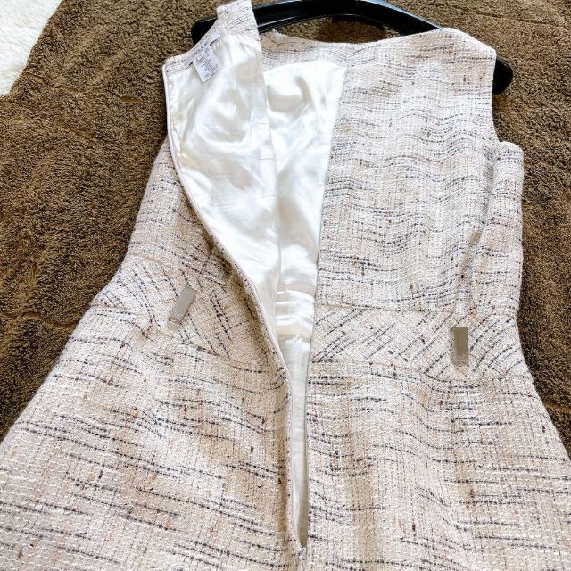 美品✨ セリーヌ ミックス ツイード ワンピース 膝丈 大きいサイズ