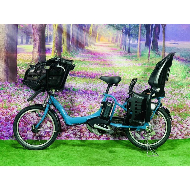 ☆5122子供乗せ電動アシスト自転車ブリヂストン3人乗り対応20インチ