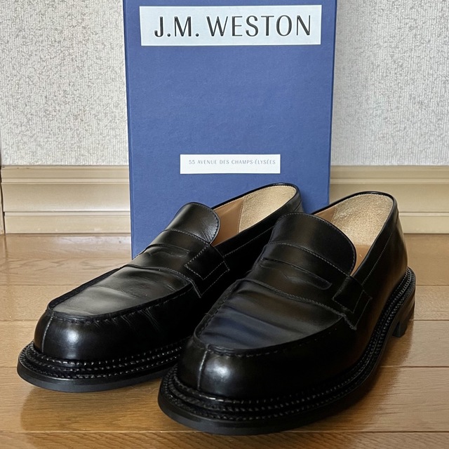 J.M. WESTON(ジェーエムウエストン)のJ.M.WESTON 385 ローファー 6C トリプルソール 180 メンズの靴/シューズ(スリッポン/モカシン)の商品写真