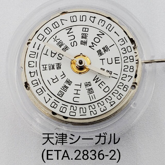 正規シーガル社製ST2100(ETA.2836-2自動巻きムーブメント)