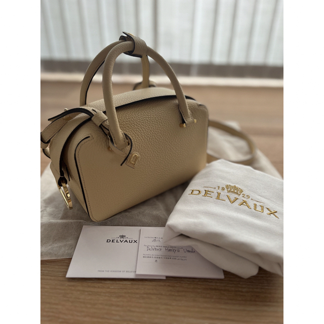 新品デルヴォーDELVAUX クールボックスミニ希少カラーデューンレディース