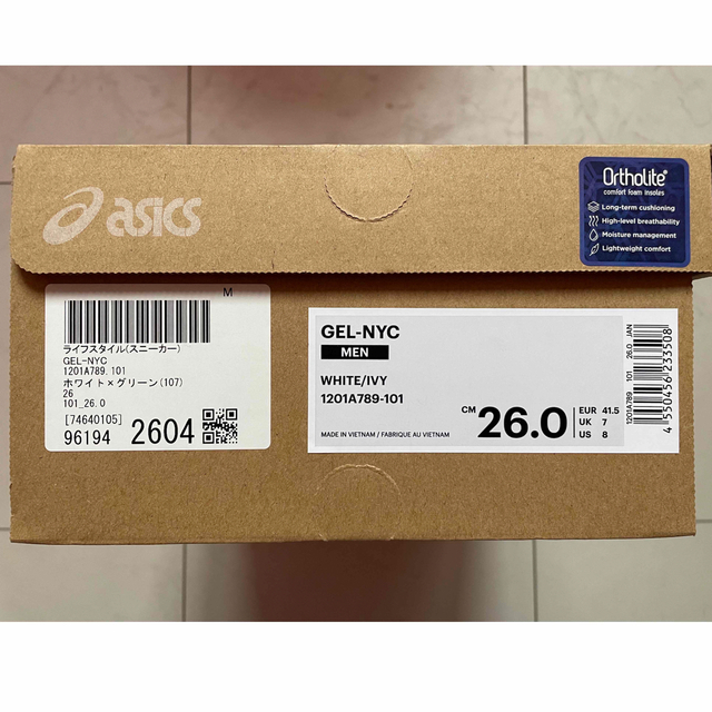 asics - 希少 asics GEL-NYC 26cm WHITE/IVYの通販 by hi|アシックス