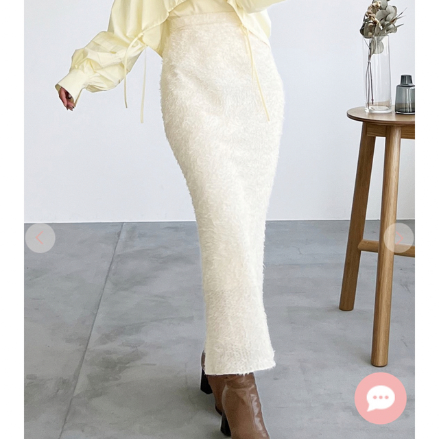 COCO DEAL(ココディール)のシアーフェザーバイアススカート レディースのスカート(ロングスカート)の商品写真