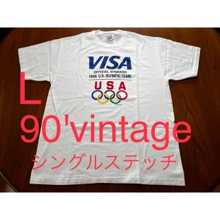 ヘインズ(Hanes)の貴重！90' 企業Tシャツ　VISA OLYMPIC ヴィンテージ  Apple(Tシャツ/カットソー(半袖/袖なし))