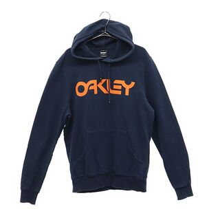 Oakley - オークリー ロゴプリント スウェットパーカー M ネイビー ...