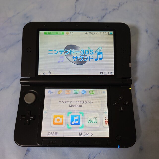 ニンテンドー3DS LL ブルー×ブラック液晶綺麗 2