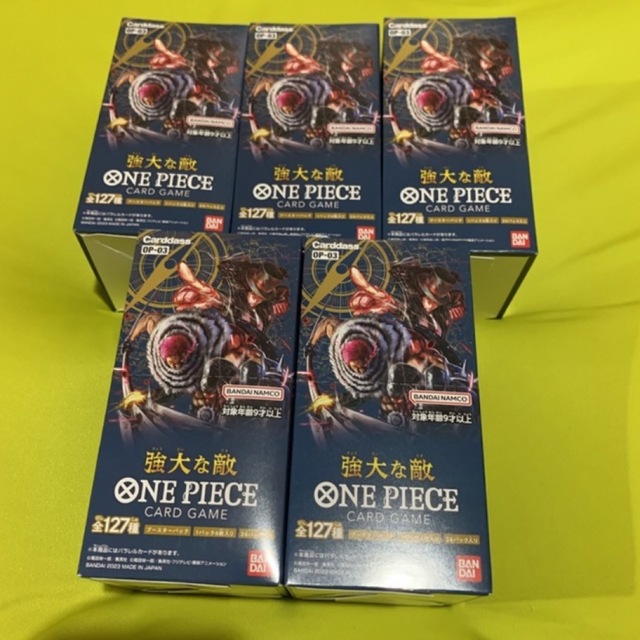 ワンピースカードゲーム 強大な敵 5BOX 新品未開封 テープ付き | www