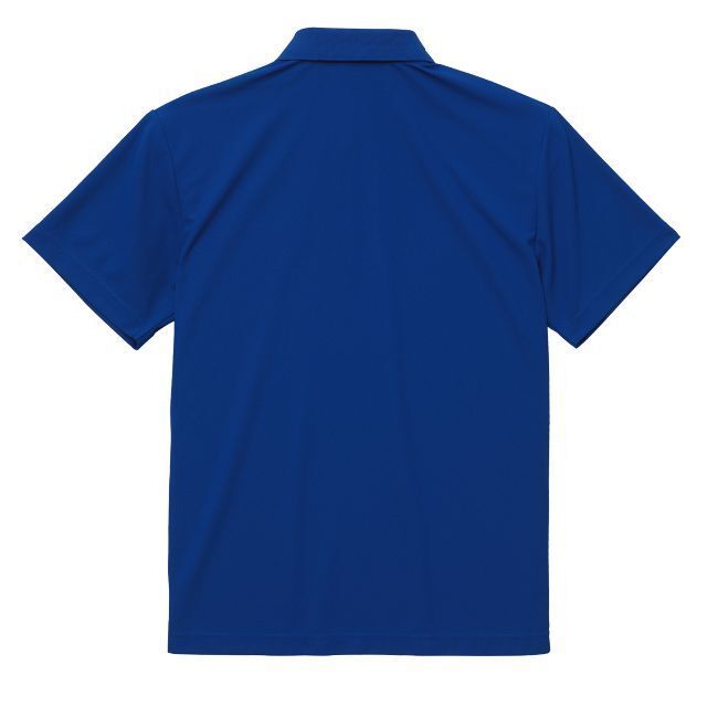 ポロシャツ 半袖 定番 ベーシック ドライ 鹿の子 無地 速乾 XS 青 メンズのトップス(ポロシャツ)の商品写真