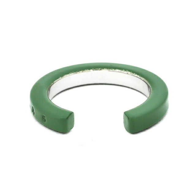 MM6(エムエムシックス)の新品 エムエムシックス MM6 Maison Margiela リング ミニマル グリーン GREEN ＃02 レディースのアクセサリー(リング(指輪))の商品写真