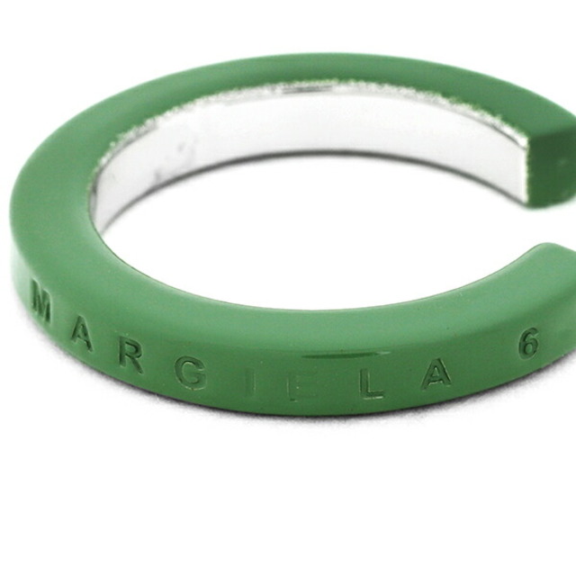 MM6(エムエムシックス)の新品 エムエムシックス MM6 Maison Margiela リング ミニマル グリーン GREEN ＃09 レディースのアクセサリー(リング(指輪))の商品写真