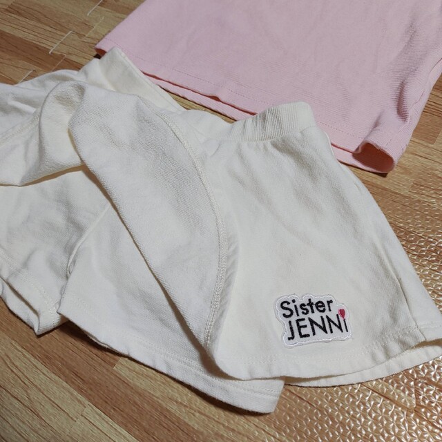 JENNI(ジェニィ)の90cm  上下セット 半袖Tシャツ ショートパンツ キッズ/ベビー/マタニティのキッズ服女の子用(90cm~)(Tシャツ/カットソー)の商品写真