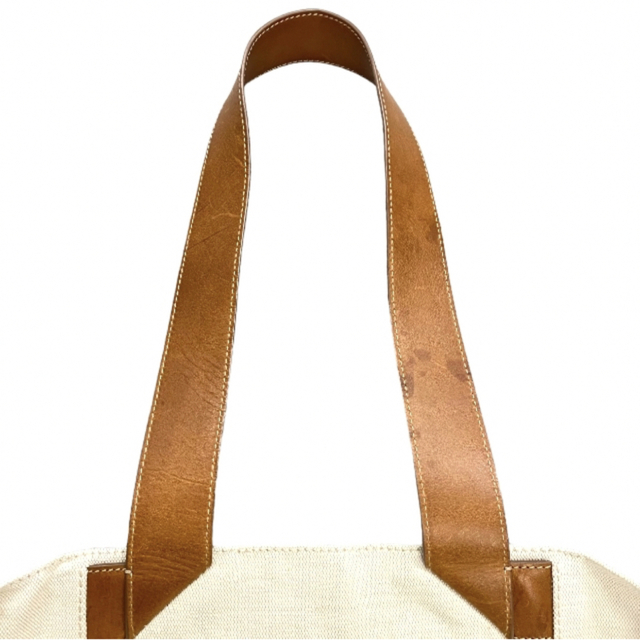 JIL SANDER ジルサンダー トートバッグ レザー ホワイト ブラウン