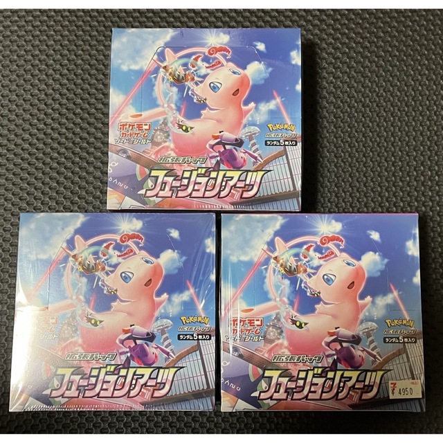 ポケモンカード　ソード＆シールド 拡張パック フュージョンアーツ　3box