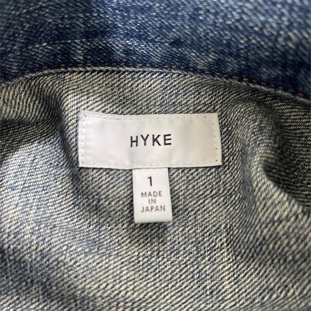 HYKE(ハイク)のHYKE BIG FIT TYPE2 デニムジャケット レディースのジャケット/アウター(Gジャン/デニムジャケット)の商品写真